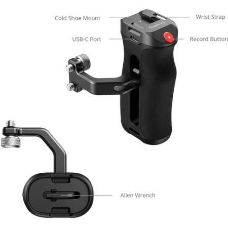 SmallRig 4928 - uchwyt boczny ze spustem REC, szczegóły